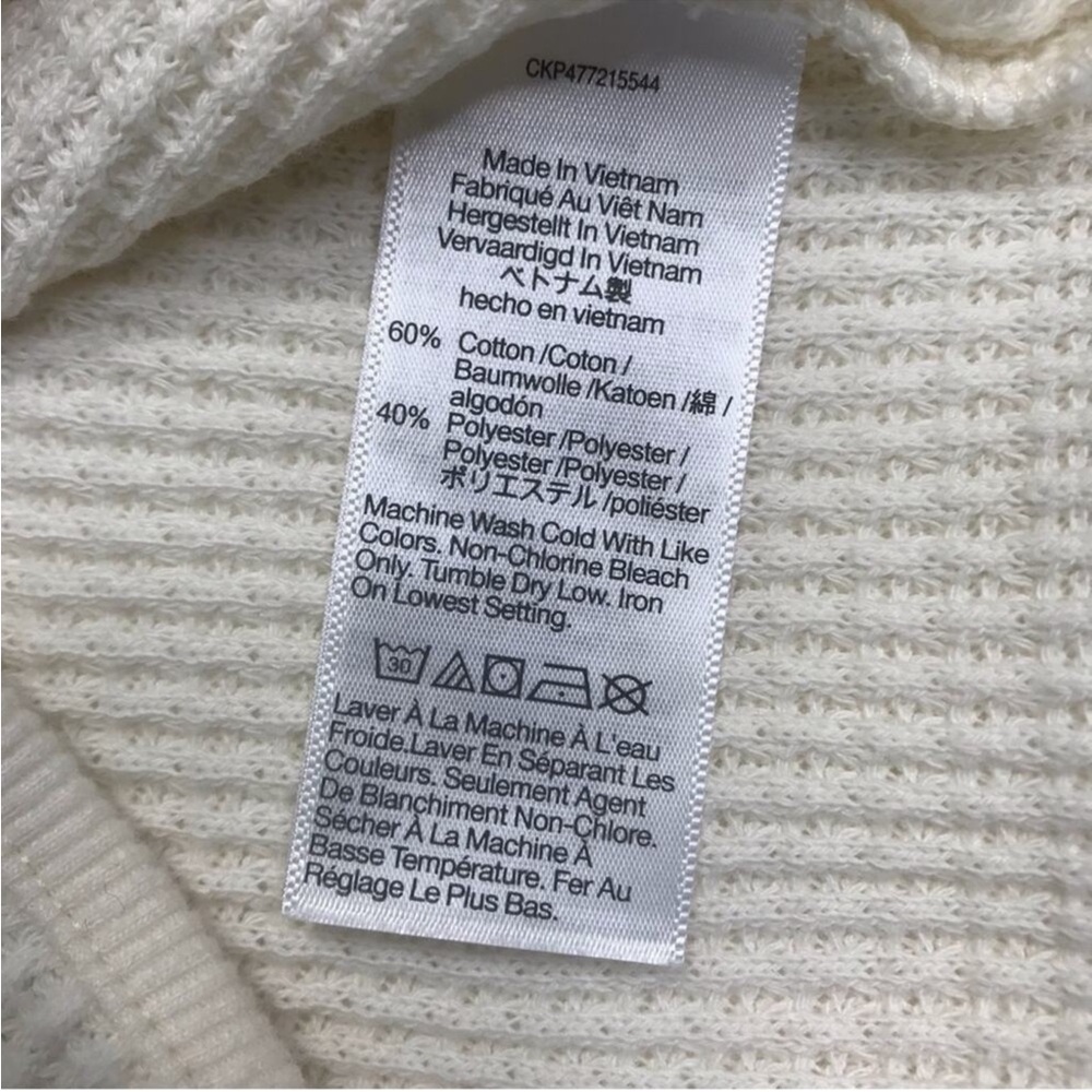 Madewell Brushed Waffle V-Neck Tee - Picture 5 of 6